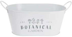 Botanical garden fém virágláda kaspó, fehér, 26,3 x 12 x 16,5 cm