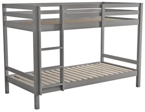 Gyerek emeletes ágy 90 cm Invocato (szürke) (ágyráccsal). 1116362