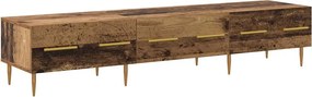 vidaXL TV szekrény fiókkal Öreg fa 150 x 36 x 30 cm Faanyag
