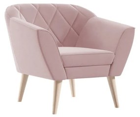 SPILDRA skandináv stílusú fotel - rózsaszín