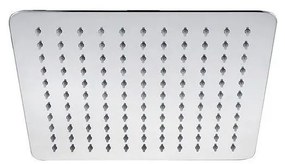 Sapho - Fejzuhany SLIM 25x25 cm csiszolt rozsdamentes