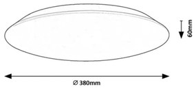 Rabalux 71124 - LED mennyezeti lámpa RORIK LED/24W/230V 4000K 38 cm