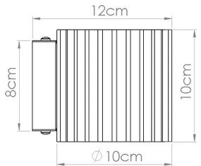 Sollux  SL.1796 - AURA fali lámpa 1xG9/10W/230V zöld