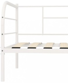 fehér fém kanapéágy-keret 90 x 200 cm