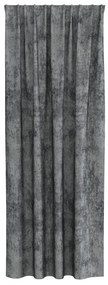 Velúr Függöny 2 db fülekkel Szürke 245x140 cm