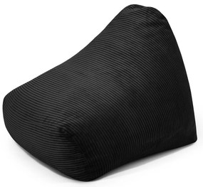 Fekete kordbársony gyerek babzsákfotel Snug 80 – SLOWDOWN