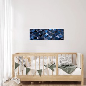 Absztrakciós kép (órával) (90x30 cm)