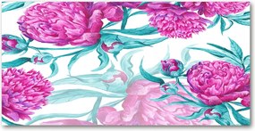 Fotó vászonkép edzett üveg Rózsaszín bazsarózsa 140x70