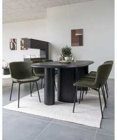 Étkezőasztal kőrisfa dekoros asztallappal 100x220 cm Tirano – House Nordic
