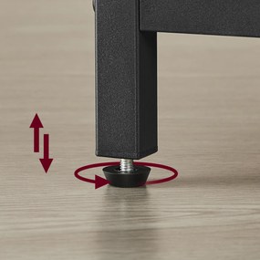 Dohányzóasztal TAYLOR ARTISAN kihúzható lappal 100x50 cm