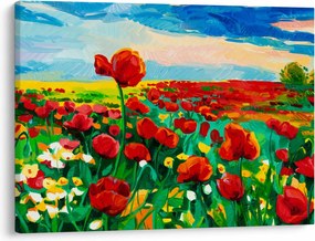 Kép egy mező mákkal (70x50 cm)