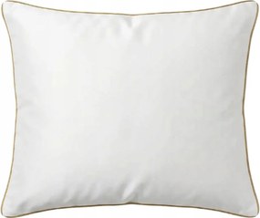 Bambusz párnahuzat 50x60 fehér, arany bizsu