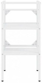 fehér vas fürdőszobai mosdókagylókeret 40 x 38 x 83 cm