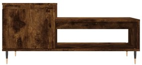 Füstös tölgy színű fatermék dohányzóasztal 100 x 50 x 45 cm
