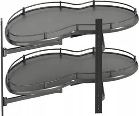 Sarokpolc "vese" 600 Bal Antracit S-3123-A Starax