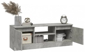 betonszürke TV-szekrény ajtóval 102 x 30 x 36 cm