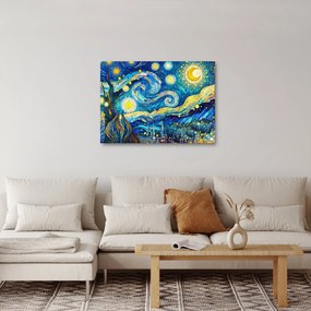 Kép – Csillagos éjszaka mozaikja (70x50 cm)
