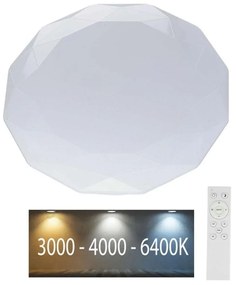 V-Tac LED Dimmelhető mennyezeti lámpa LED/40W/230V 3000K/4000K/6500K + távirányító VT0883