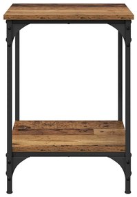 vidaXL Dohányzóasztal Öreg fa 40 x 40 x 55 cm Faanyag