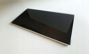 Üveg gyertyatartó állvány fekete 10×20 cm