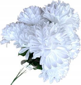 Krizantém csokor 7 db 52 cm Fehér Virágok Mesterséges váza