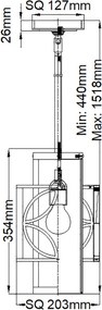 Feiss REMY FE-REMY-P-C Függőlámpa 1x60W/E27