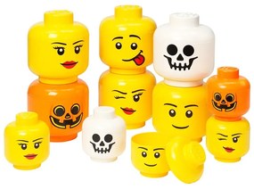 Silly sárga fejformájú tárolódoboz, ⌀ 16,3 cm - LEGO®