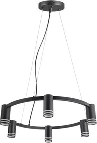 POLUX 327574 ROMA Modern Led Függesztett Lámpa Fekete GU10 IP20