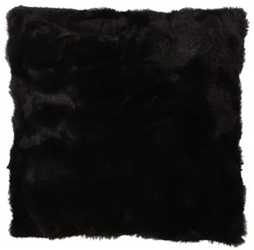 Cyan párnahuzat fekete, 45 x 45 cm