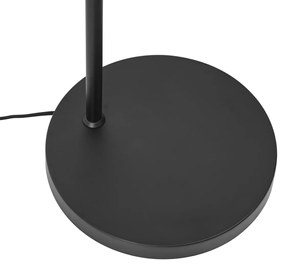 Retro állólámpa fekete színben, narancssárga üveggel - Denise