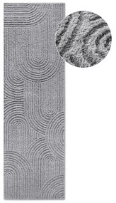 Szürke futószőnyeg 80x240 cm Chappe Light Grey – Elle Decoration