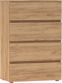 PARMAD komód, craft tölgyfa, arany