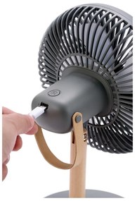 Zöld asztali lámpa ventilátorral, távirányítóval (magasság 26 cm) Beyond – Gingko