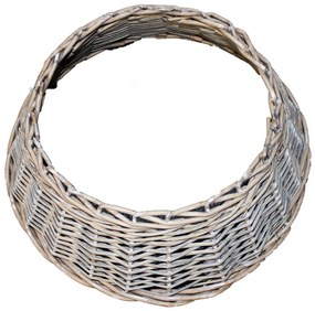 Fűzfából készült karácsonyfaállvány burkolat,barna, 60 x 26 x 42 cm