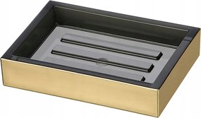 Fürdőszobai Szappantartó Arany Fekete Szappantartó Elegáns Szilárd