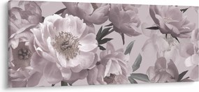 Kép - Vintage bazsarózsa virágok (120x50 cm)