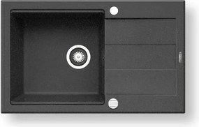 Pyramis 70083701 - Konyhai mosogató SPARTA PLUS LUX 78x48 cm gránit/fekete