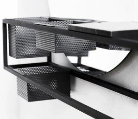 Tükrös polc rekeszekkel "Mirror Box" - Woud