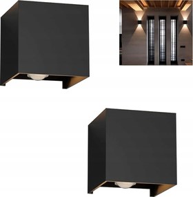 Kültéri fali lámpa kültéri homlokzati fali lámpa 12W Led 2X