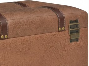 barna műbőr tárolóülőke 40 cm