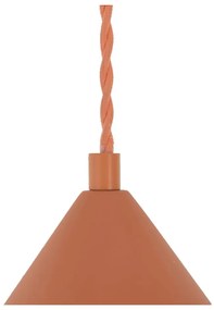 Téglavörös függőlámpa kő búrával ø 30 cm Vilma – SULION