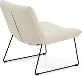 Bézs zsenília fotel Asen – Kave Home