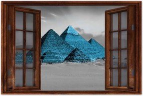 Poszterek 60x40 Kék piramisok