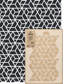 Festősablon Ismételhető Többször felhasználható 59x95cm Tapéta Háromszögek Triangular