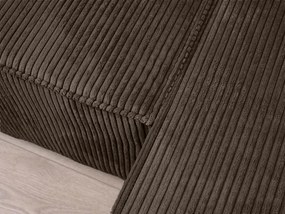 U alakú ülőgarnitúra SMART COSARO 295x140 cm, sötétbarna