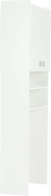 Szekrény a mosógép fölé, fehér, NATALI