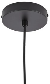 Design függőlámpa fekete füstüveggel - Domo