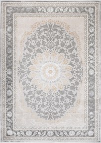 Hera Szőnyeg 140x200 Stílusos Modern Divatos Fényes krém Bézs szürke w11