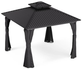 Blumfeldt ShadeFortress, pavilon, 3 x 3 m, horganyzott acél tető, véd a nap, eső és szél ellen