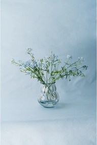 Fehér üveg kézzel készített váza (magasság 22 cm) Dam – noo.ma